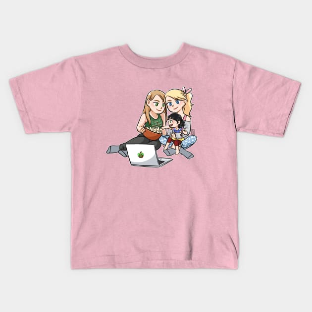 Movie Night Kids T-Shirt by artsy_alice